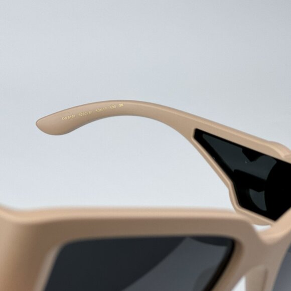D&G DG6197 329287 BRAND NEW Sunglasses Rubberized Beige Grey Rectangle Unisex - Picture 11 of 12